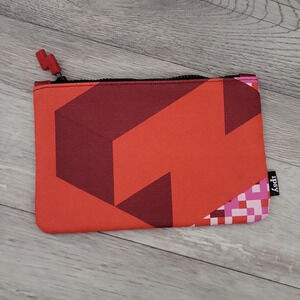 🛍Ipsy Tetris Red Zippered Cosmetic‎ Pouch